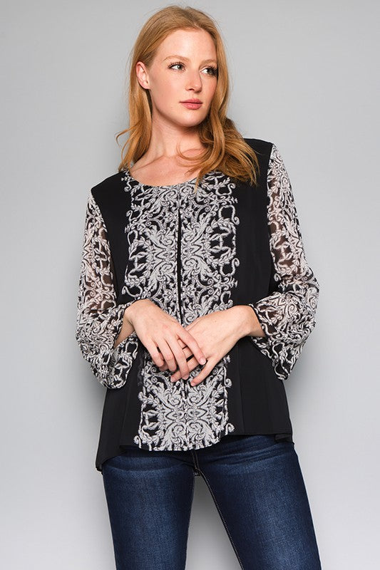 Split Tunic Top-T4001