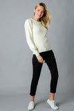 PUFF SLEEVE SWEATER- MSW8118-HF