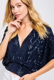 SEQUIN DOLMAN TOP -MTP8164-ML