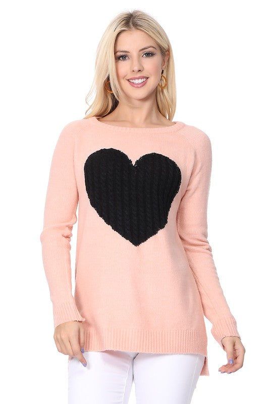 Sweater with classic Heart Design