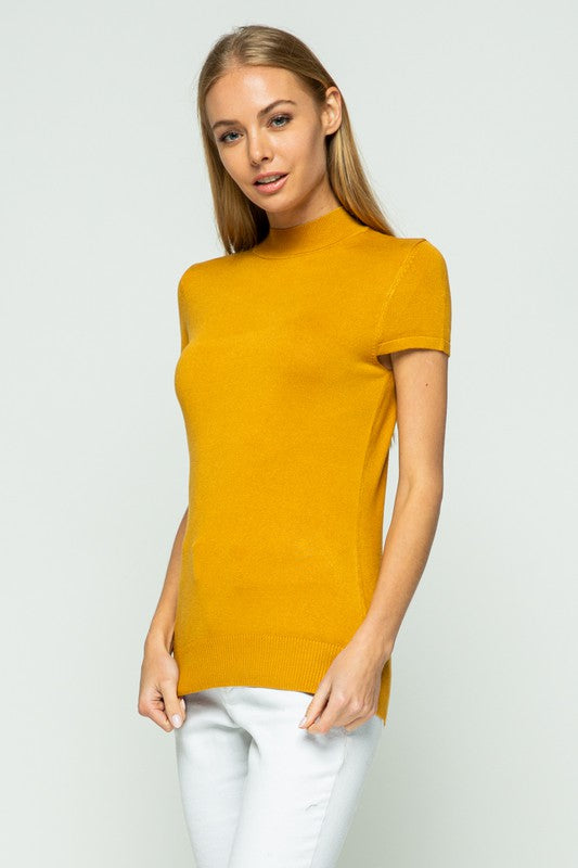 Cap Sleeve Turtle Neck - 9 Colours-SW 225