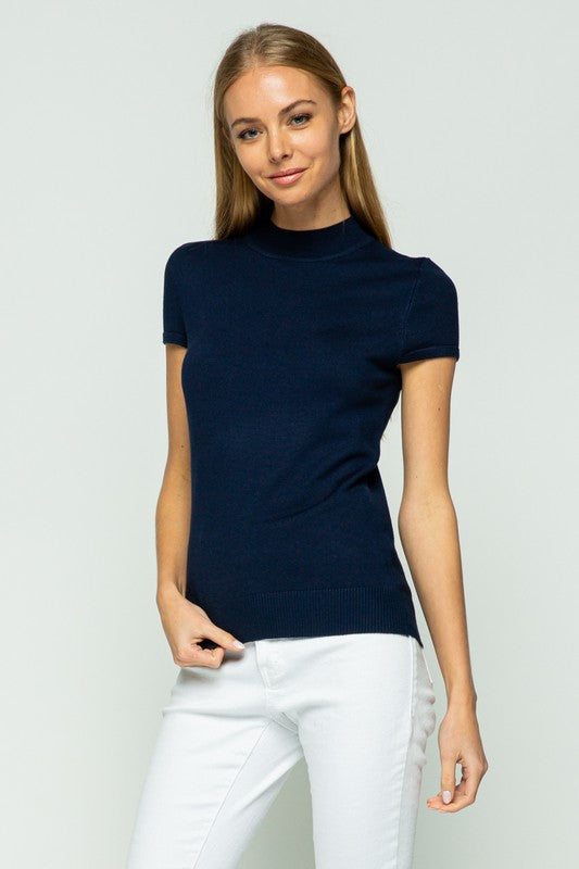Cap Sleeve Turtle Neck - 9 Colours-SW 225