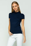 Cap Sleeve Turtle Neck - 9 Colours-SW 225