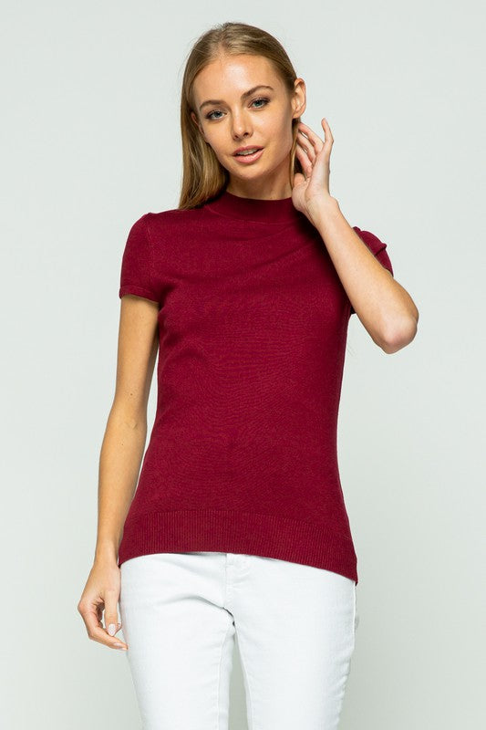 Cap Sleeve Turtle Neck - 9 Colours-SW 225
