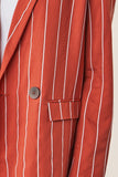Striped Boyfriend Blazer-J1556