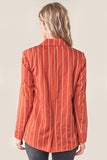 Striped Boyfriend Blazer-J1556