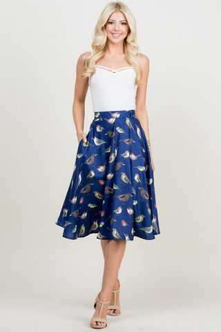 All over Bird Skirt