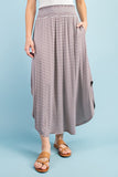 HIGH RISE STRIPED MAXI SKIRT