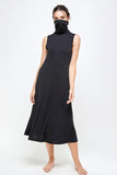 Turtle neck rib dress-BD3225