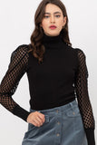 PUFF LONG SLEEVE TURTLE NECK KNIT TOP -9723WN...