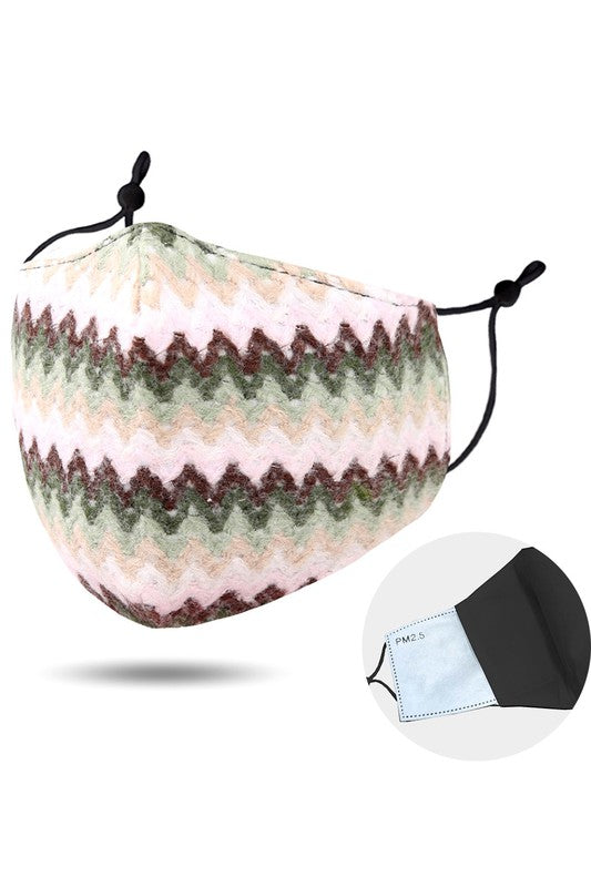 Zigzag Cotton Fashion Mask