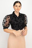 Organza Polka Dot Blouse