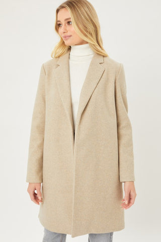 Fleece Long Line Coat