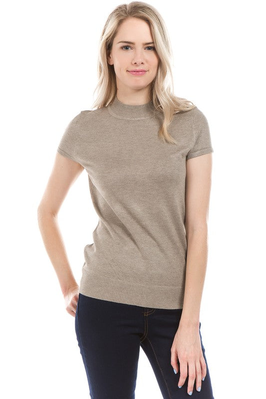 Cap Sleeve Turtle Neck - 9 Colours-SW 225