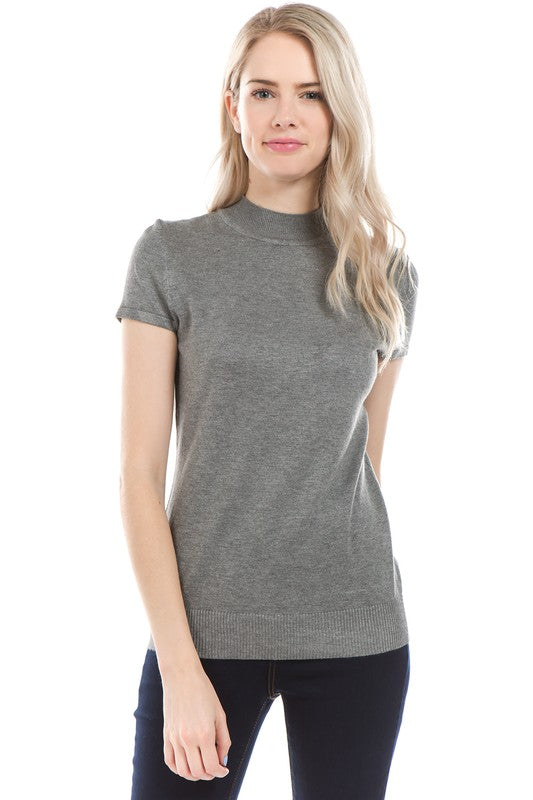 Cap Sleeve Turtle Neck - 9 Colours-SW 225