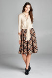 Pleated Plaid skirt
