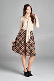 Pleated Plaid skirt
