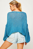 BOXY LOOSE CHUNKY CABLE KNIT OVERSIZE SWEATER