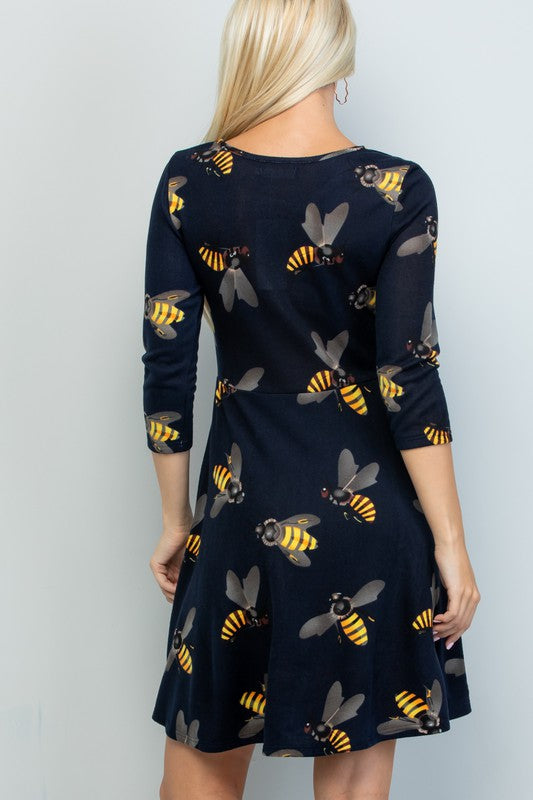 Bee Sweater Dress-LA1914