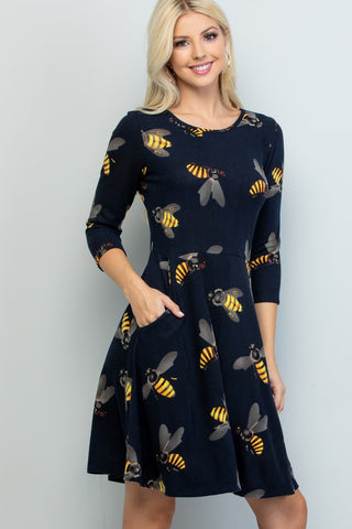 Bee Sweater Dress-LA1914