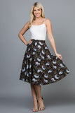 All Over Sloth Skirt with Pockets