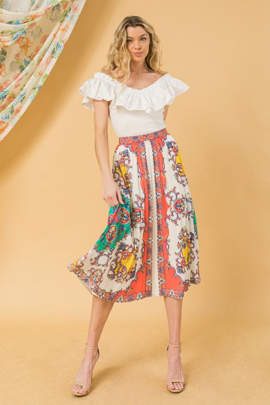 Baroque styled summer skirt