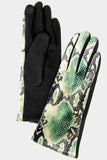 Snake Pattern Print Smart Gloves-gl119