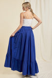 FLARED MAXI SKIRT WITH POCKETS