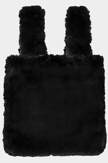 Faux Fur Slouchy Tote Bag-FSB165