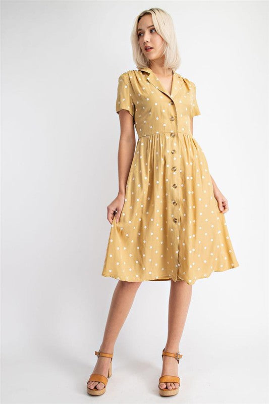 Vintage Inspired Polka Dot Dress